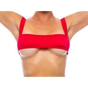🦋B2G1🦋BODYZONE Sleek Under Boob Top | ONE SIZE | Dance Wear RED